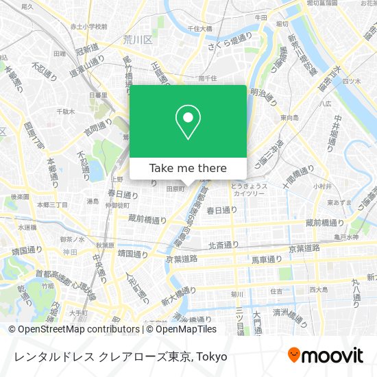 レンタルドレス クレアローズ東京 map