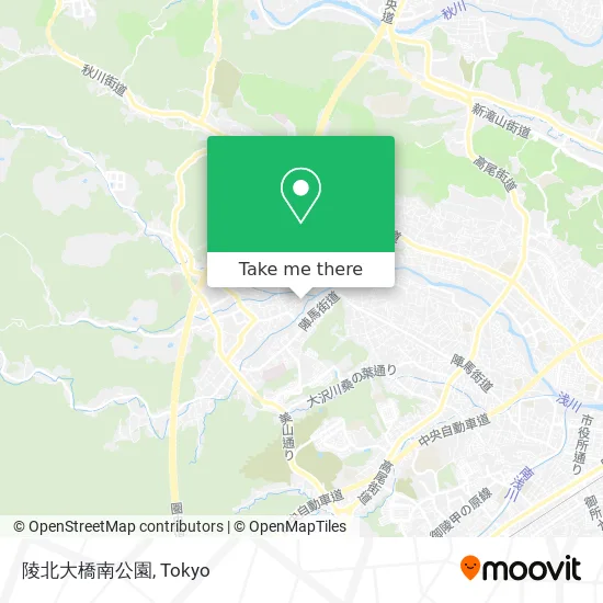 陵北大橋南公園 map