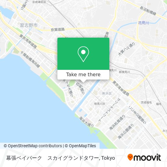 幕張ベイパーク　スカイグランドタワー map