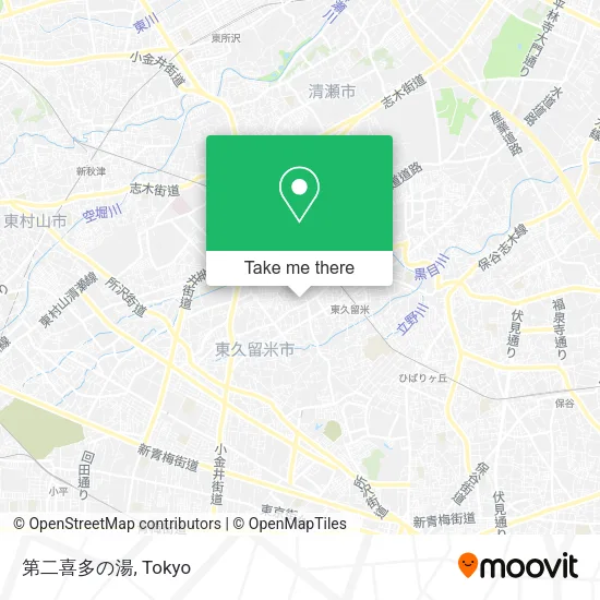 第二喜多の湯 map