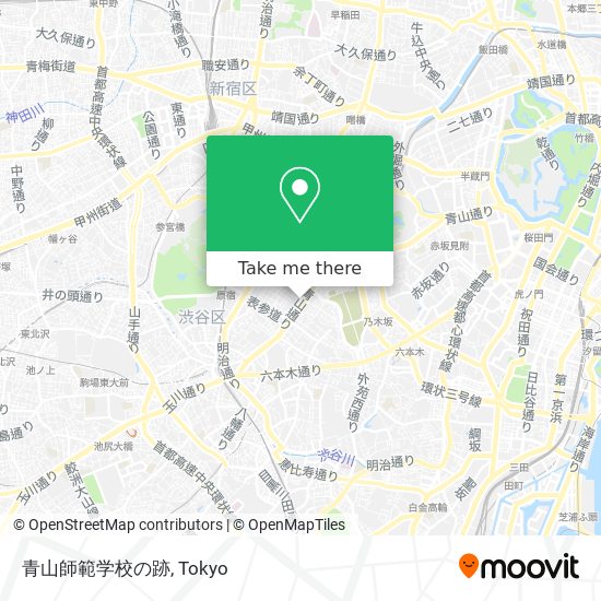 青山師範学校の跡 map