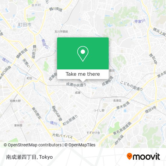南成瀬四丁目 map