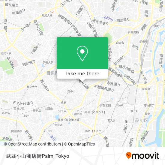 武蔵小山商店街Palm map