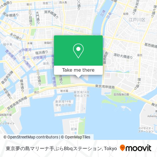 東京夢の島マリーナ手ぶらBbqステーション map