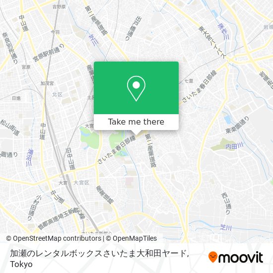 加瀬のレンタルボックスさいたま大和田ヤード map