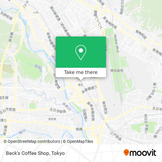 Beck's Coffee Shop map