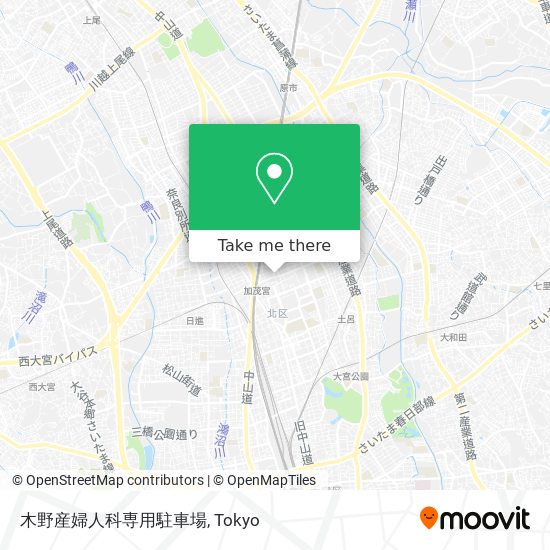 木野産婦人科専用駐車場 map