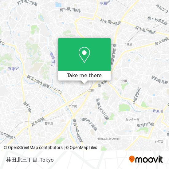荏田北三丁目 map
