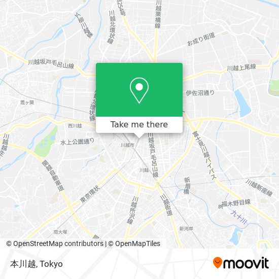 本川越 map