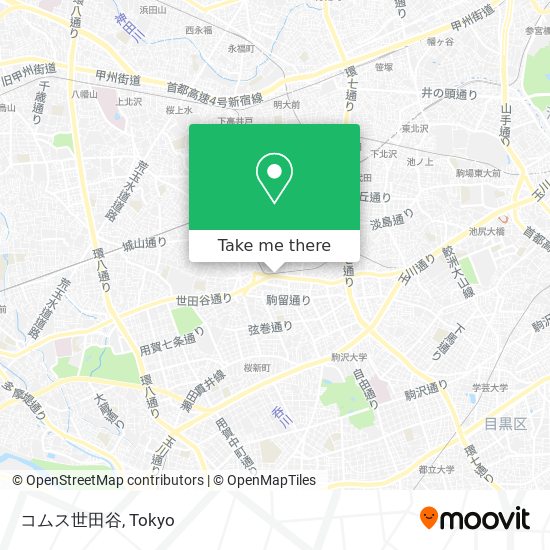 コムス世田谷 map