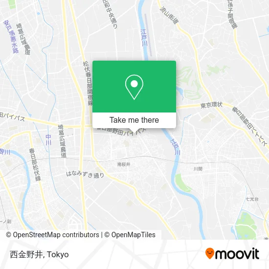 西金野井 map
