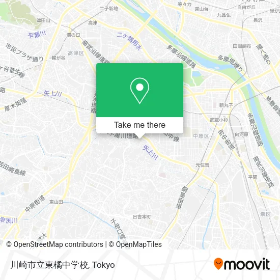 川崎市立東橘中学校 map