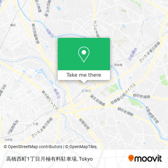 高橋西町1丁目月極有料駐車場 map