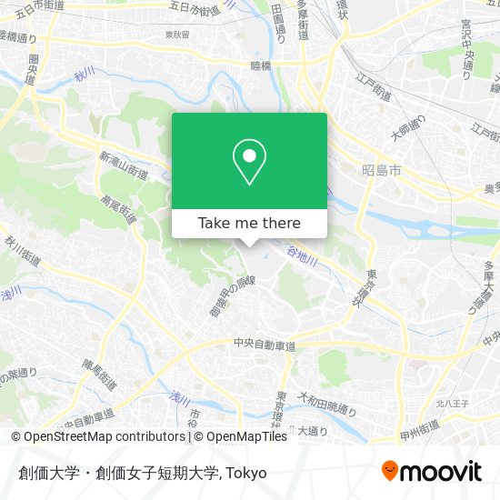 創価大学・創価女子短期大学 map