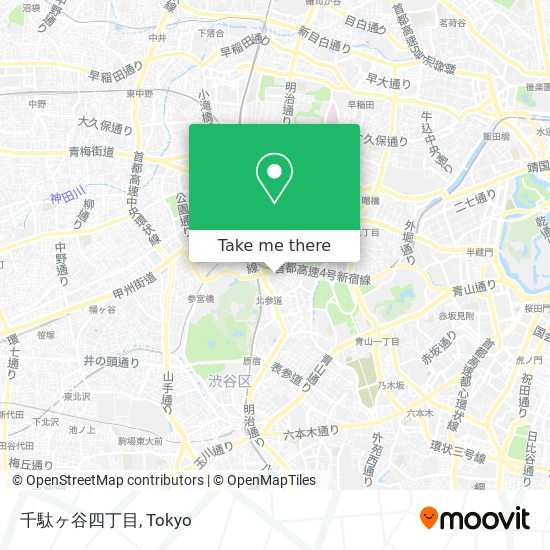 千駄ヶ谷四丁目 map