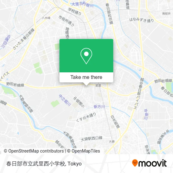 春日部市立武里西小学校 map