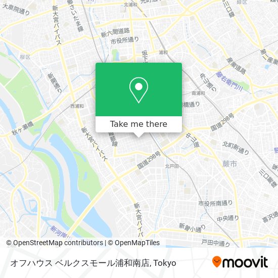 オフハウス ベルクスモール浦和南店 map