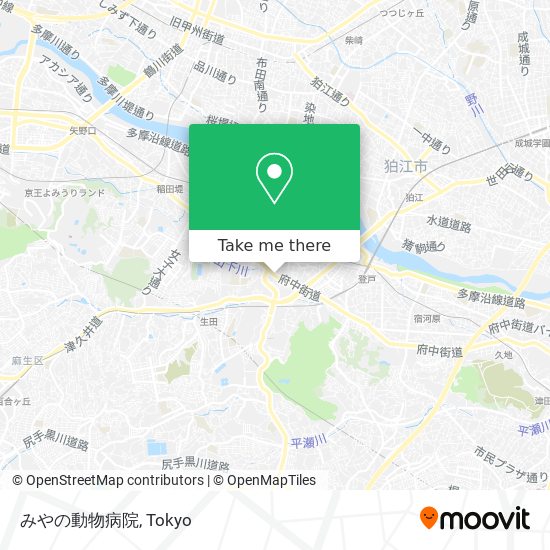 みやの動物病院 map