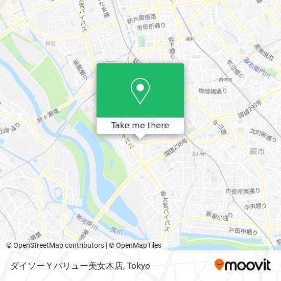 ダイソーＹバリュー美女木店 map