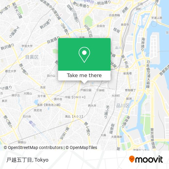 戸越五丁目 map