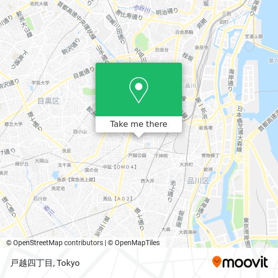 戸越四丁目 map