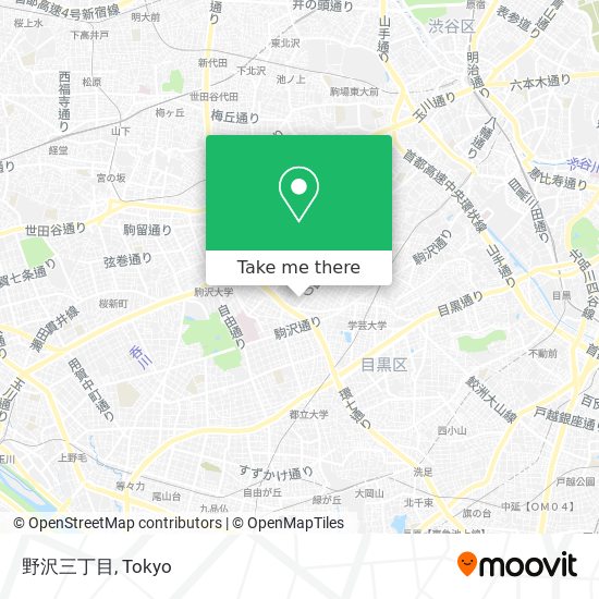 野沢三丁目 map