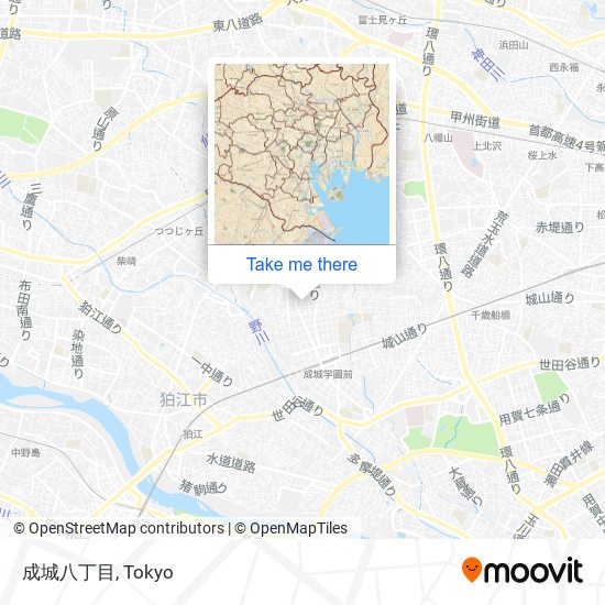 成城八丁目 map