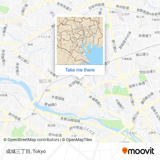 成城三丁目 map