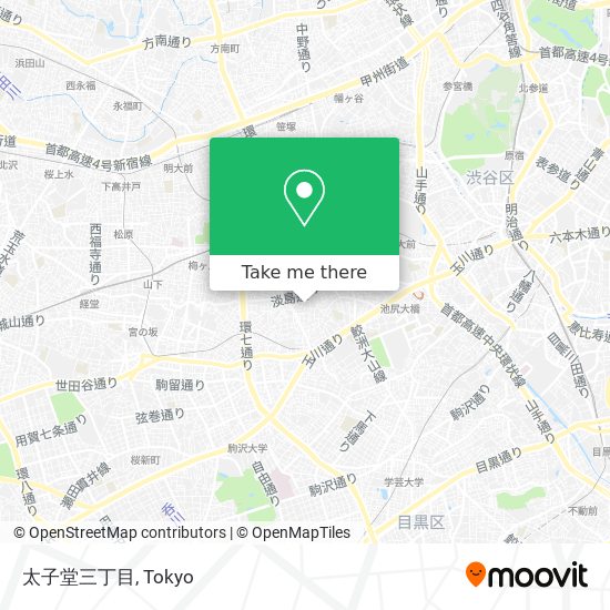 太子堂三丁目 map
