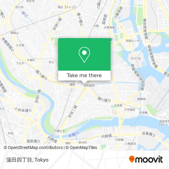 蒲田四丁目 map