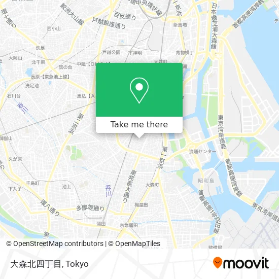 大森北四丁目 map