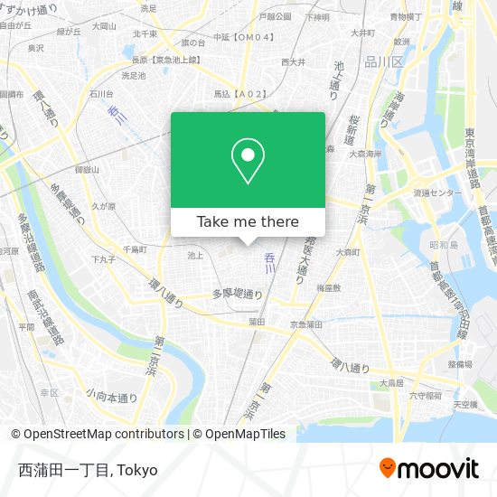 西蒲田一丁目 map