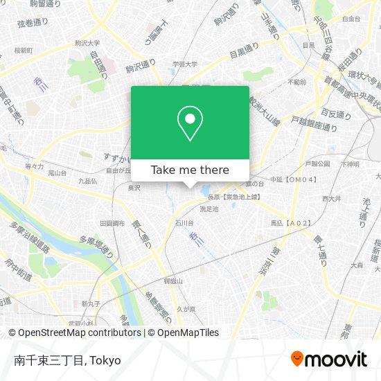 南千束三丁目 map