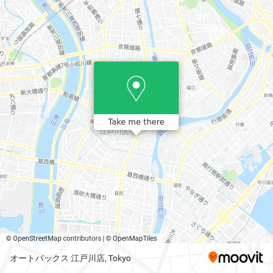 Autobacs Edogawa Store map