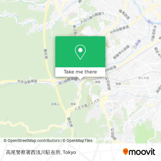 Takao Police Station Nishiasakawa Substation map