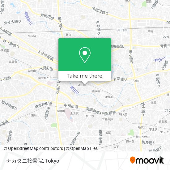 ナカタニ接骨院 map