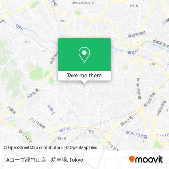 Aコープ緑竹山店　駐車場 map