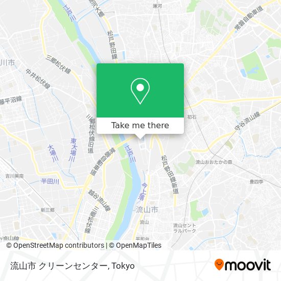 流山市 クリーンセンター map