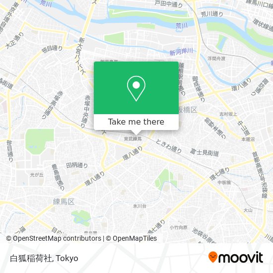 白狐稲荷社 map