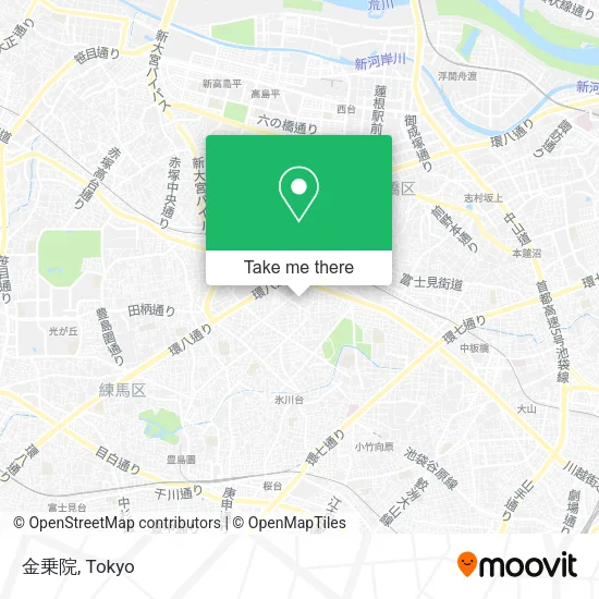 金乗院 map
