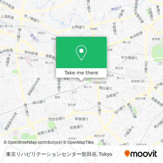 東京リハビリテーションセンター世田谷 map