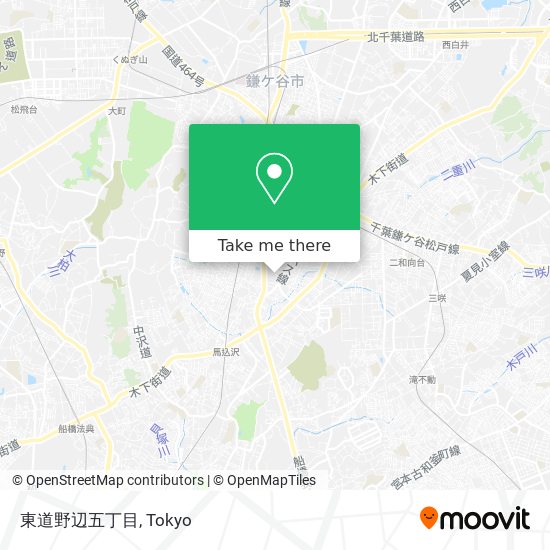 東道野辺五丁目 map