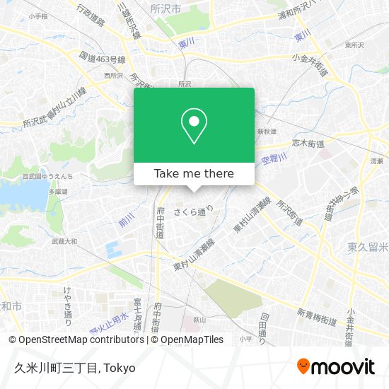 久米川町三丁目 map