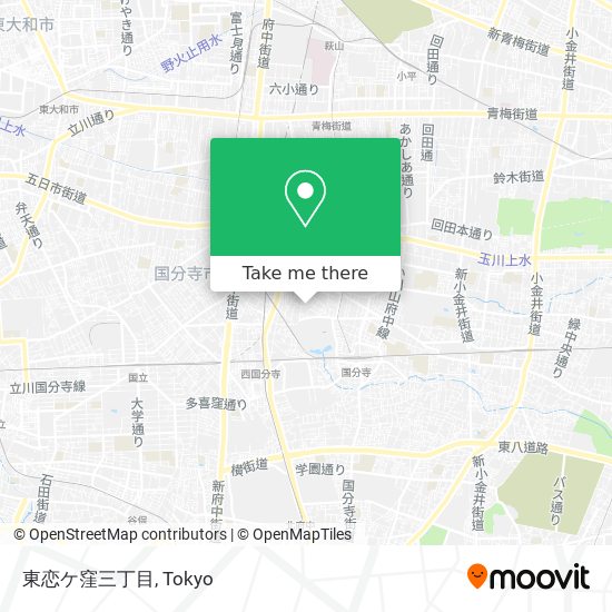 東恋ケ窪三丁目 map