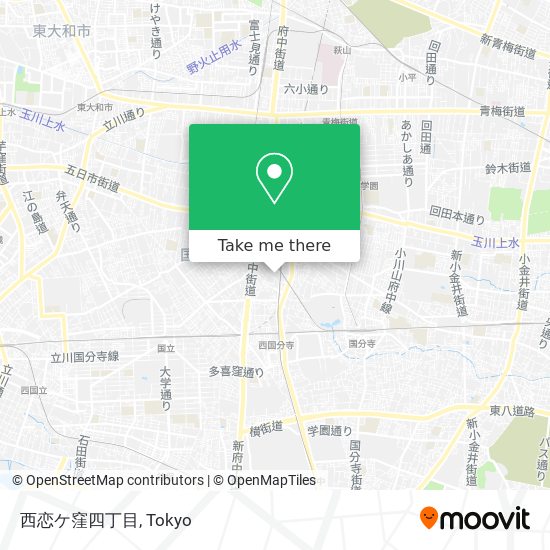 西恋ケ窪四丁目 map