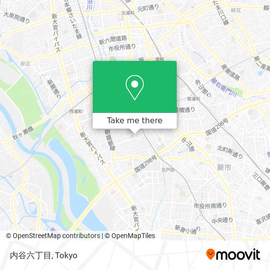 内谷六丁目 map