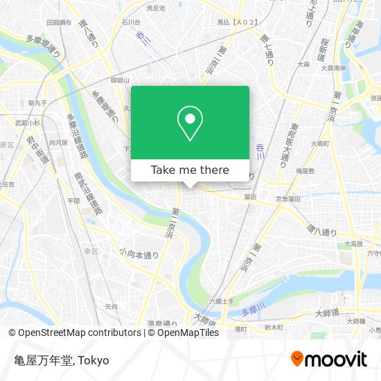 亀屋万年堂 map