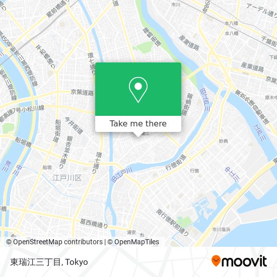 東瑞江三丁目 map