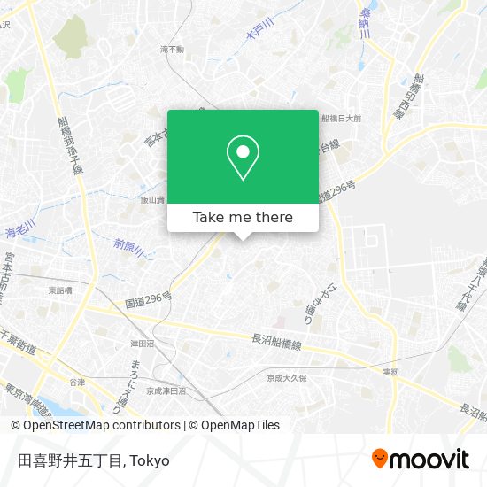 田喜野井五丁目 map
