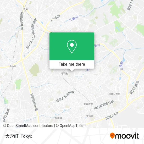 大穴町 map